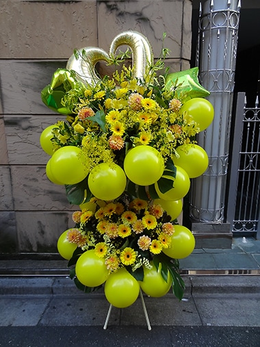 バルーンスタンド花2段｜すべての商品｜むつ美花店