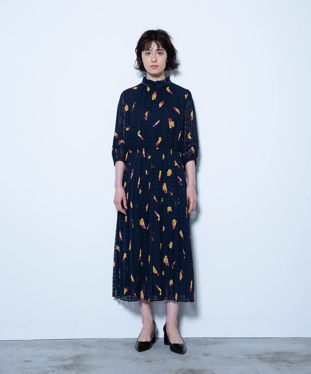 リッププリントワンピース 21cruise Muveil Online Shop