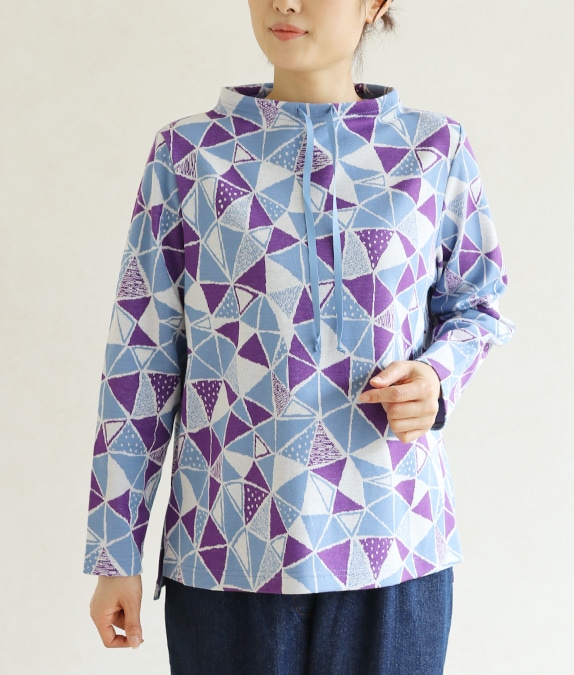 【再値下げSALE70%OFF】トライアングルジャカードプルオーバー