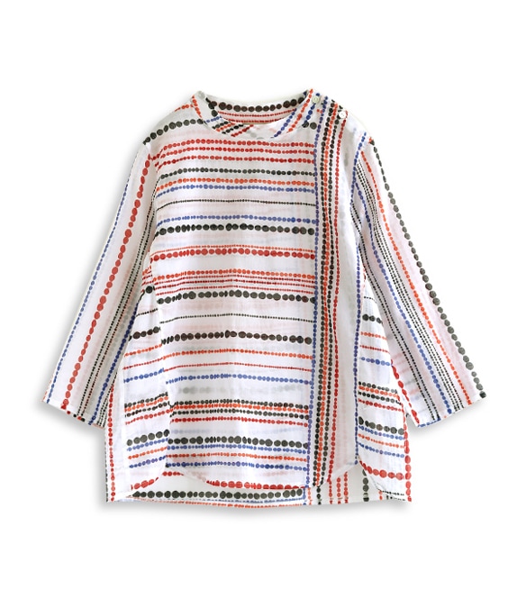 【アウトレットSALE70%OFF】ランダムドットブラウス