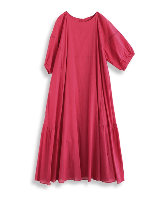 【アウトレットSALE70%OFF】ハシゴレースギャザーワンピース