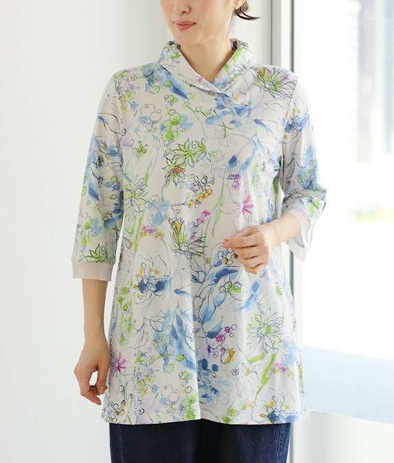 【4/17(金)10時～アウトレットSALE70%OFF】クロスネックチュニック