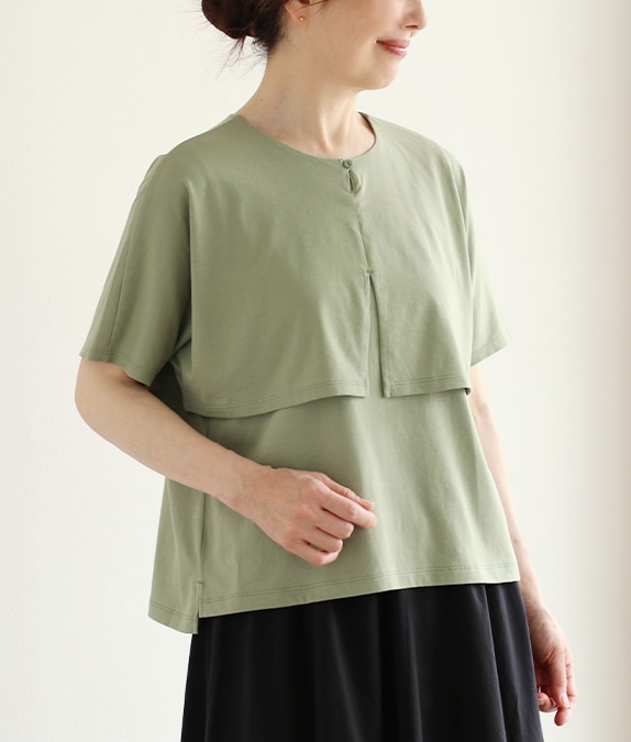 【アウトレットSALE70%OFF】オーバーヨークプルオーバー