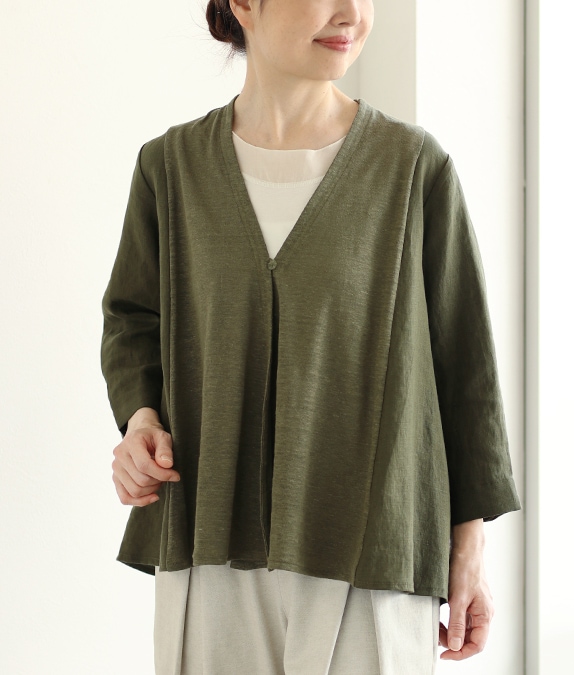 【アウトレットSALE70%OFF】異素材合わせジャケット