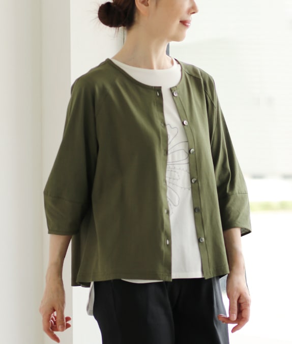 【1/14(水)10時～1/26(月)13時迄優待価格15％OFF】パフスリーブカーディガン