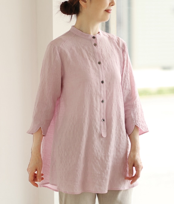 【SALE50%OFF】シャンブレーブラウス