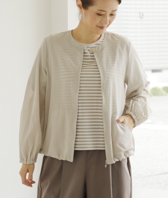 【SALE50%OFF】シフォンブルゾン