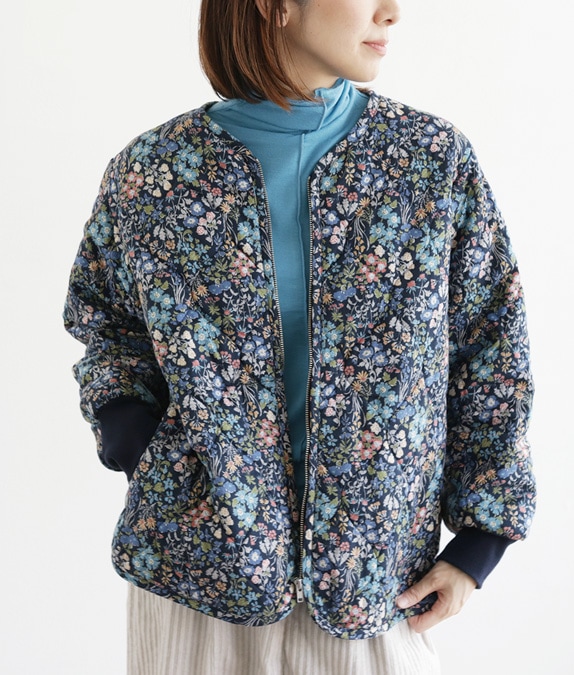 【SALE50%OFF】花畑キルティングジャケット