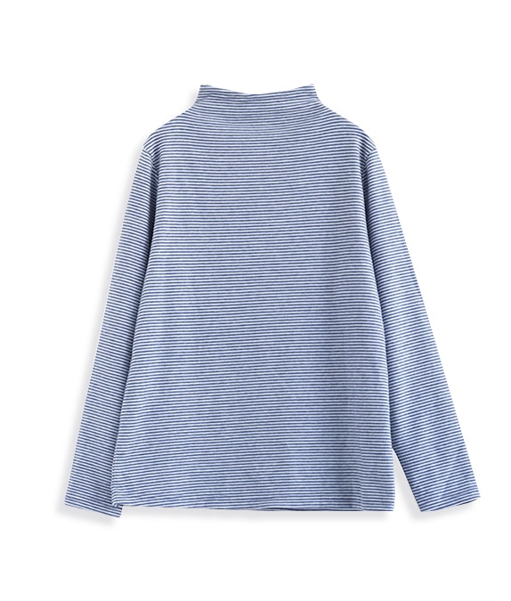 【クリアランスSALE20%OFF】ソフトサーモボーダープルオーバー