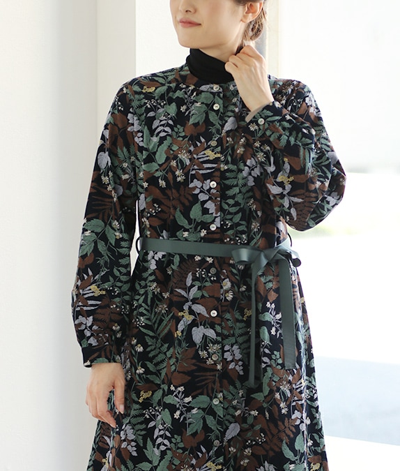 フラワーコールワンピースl 50代・60代からの婦人服 オルウェイズ公式  