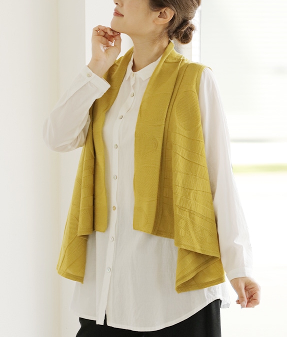 【SALE50％OFF】リンクスショールカラーベスト