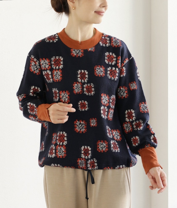 【SALE20%OFF】カットジャカードプルオーバー