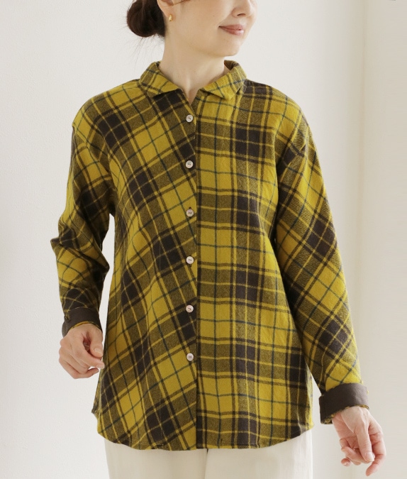 【SALE20%OFF】チェックブラウス