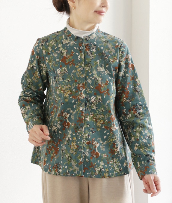 【SALE50％OFF】フラワーコールブラウス