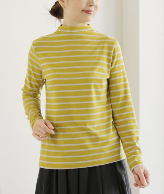 ベア天ボーダープルオーバー