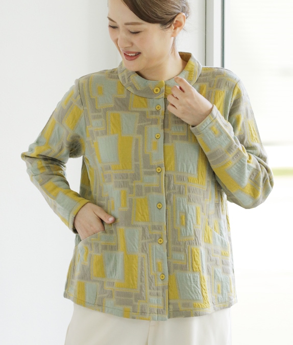 【SALE30%OFF】ブリスタージャカードカーディガン