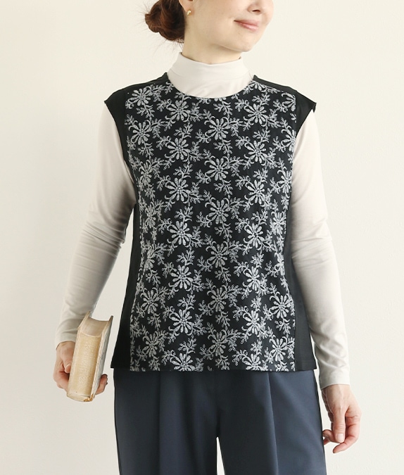 【SALE50%OFF】レース合わせタンクトップ