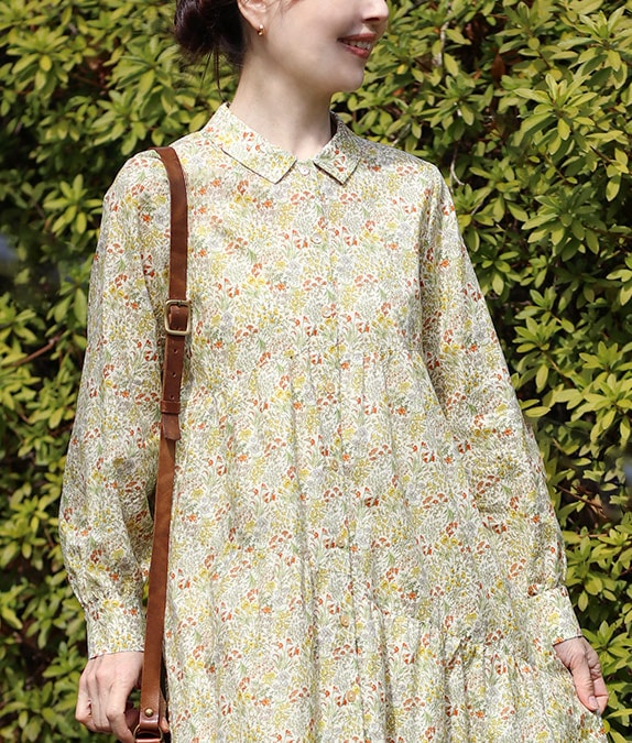 【SALE40%OFF】花ざかりワンピース