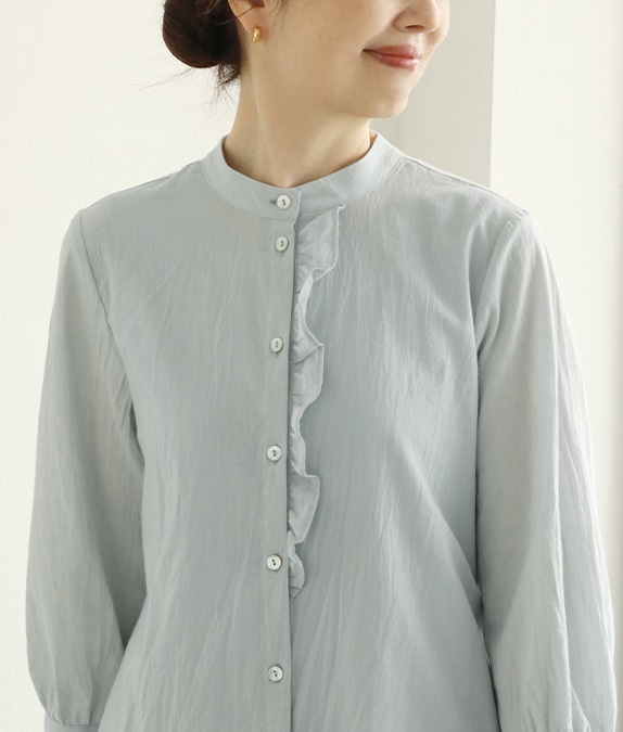 【SALE50%OFF】東炊きフリルブラウス