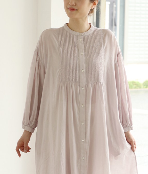 【SALE40%OFF】ピンタックギャザーワンピース