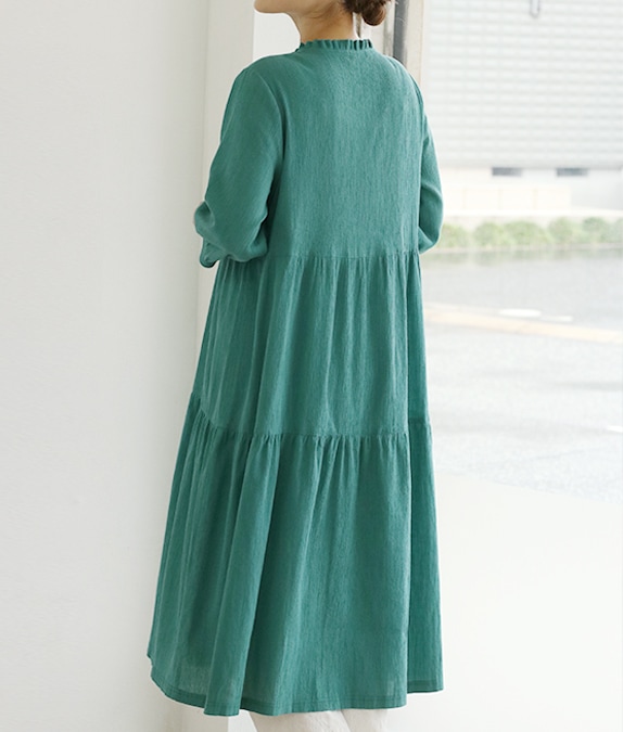 クレープ楊柳ワンピース