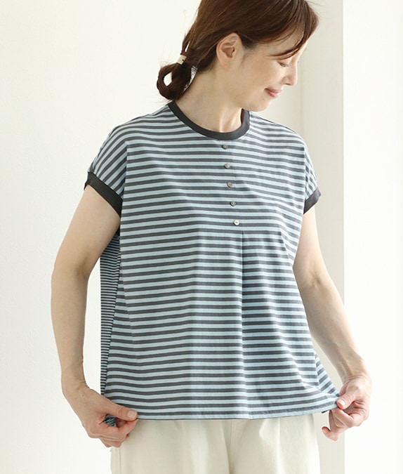 【7/10(金)10：00～◆再値下げSALE40%OFF】ボーダープルオーバー