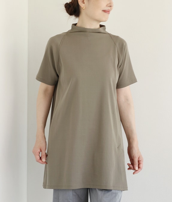 ラグランコットンチュニック