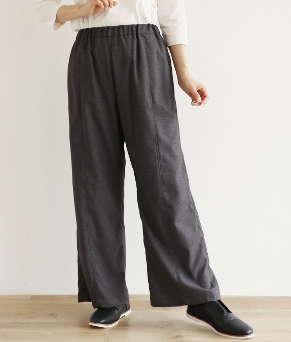 【SALE50%OFF】ワイドストレッチパンツ
