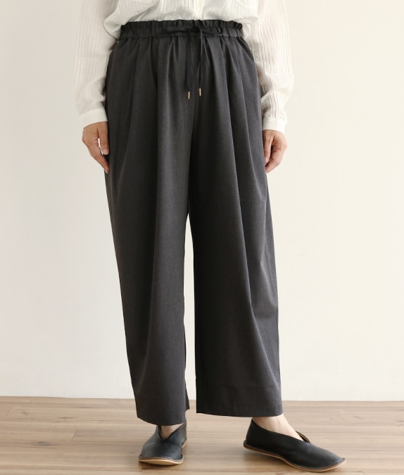 【SALE50％OFF】タックドレープパンツ