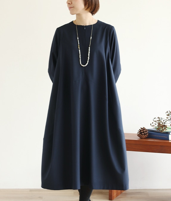 【SALE20%OFF】ウェーブラインワンピース