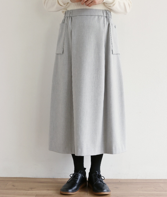 【再値下げ1/14(水)10時～SALE40％OFF】サイドポケットタックスカート