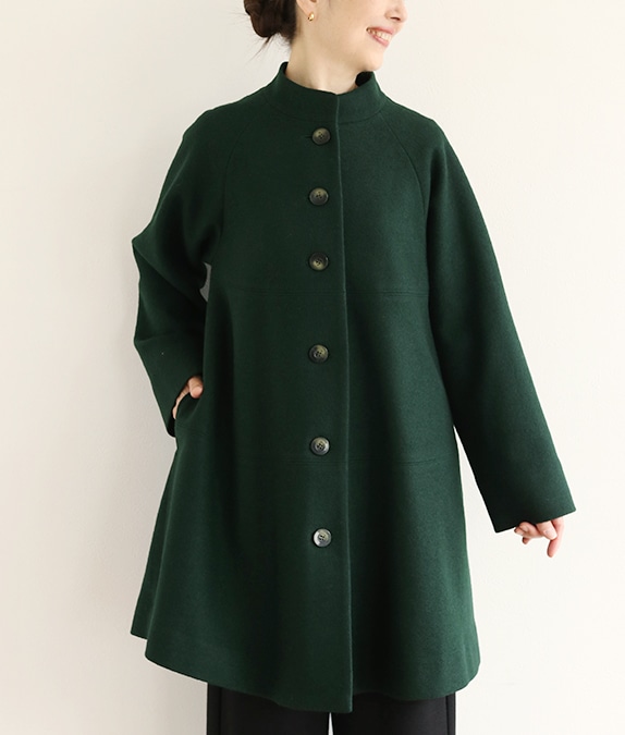 【クリアランスSALE20%OFF】ソフト圧縮スタンドカラーコート