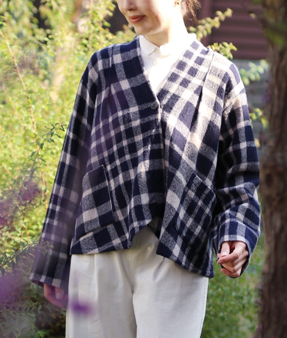 【SALE30％OFF】ビッグチェックジャケット