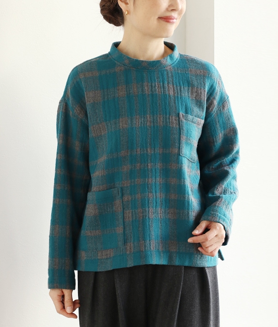 【SALE40％OFF】ビッグチェックプルオーバー