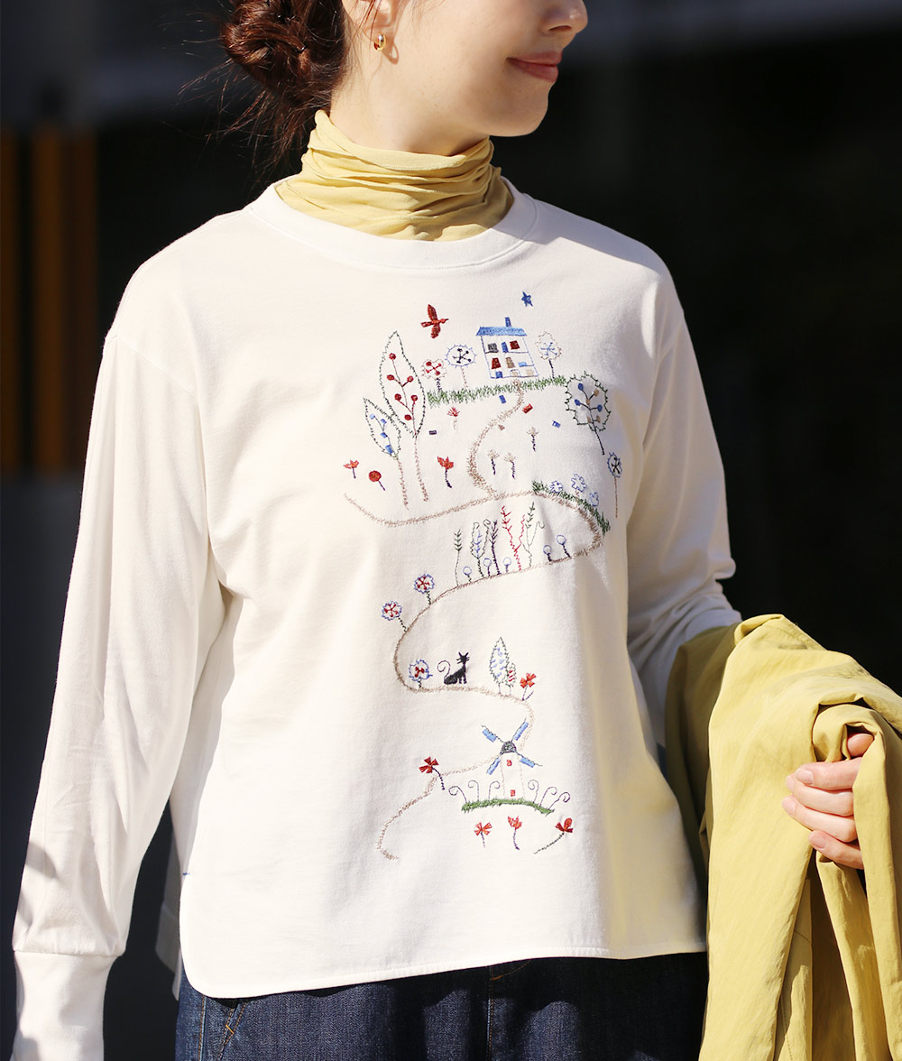 ねこのさんぽみちプルオーバー