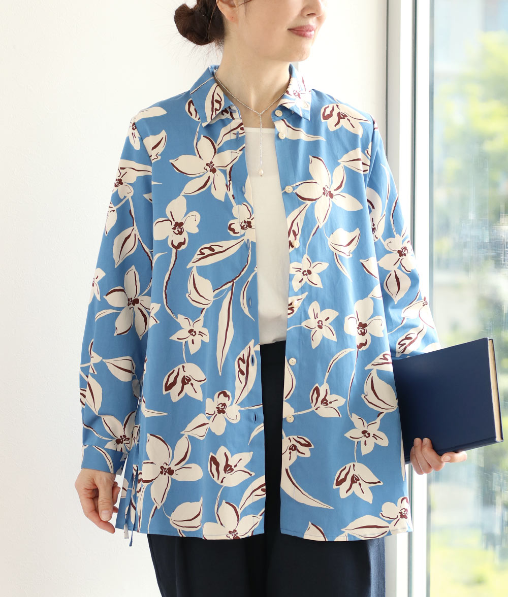 CRサテンブラウス