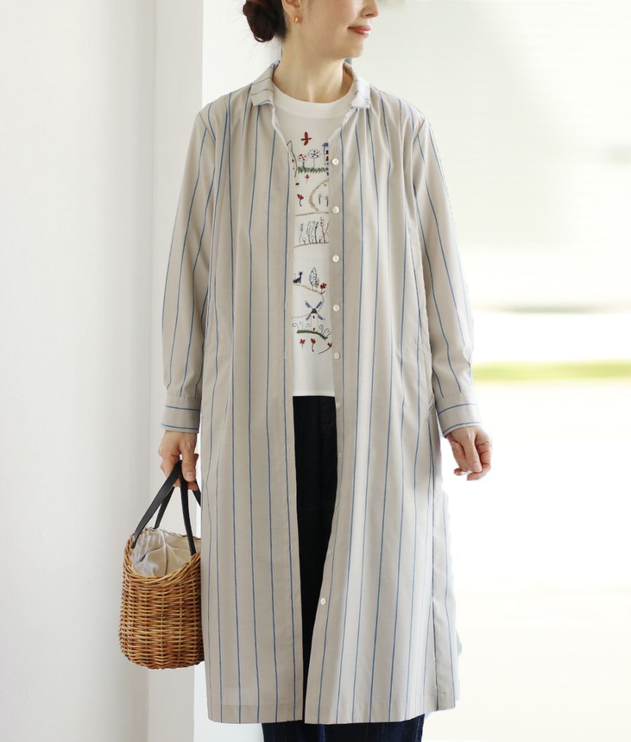 【SALE50%OFF】ストライプワンピース