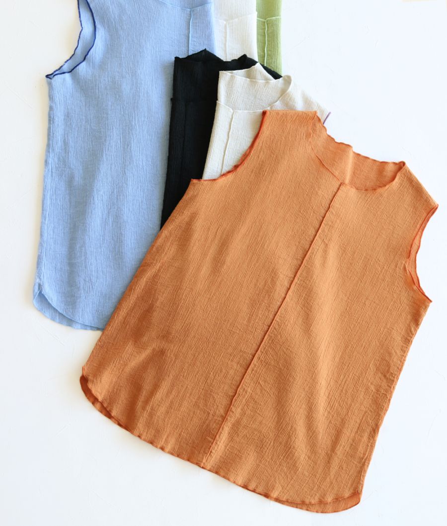 コットンクレープタンクトップ