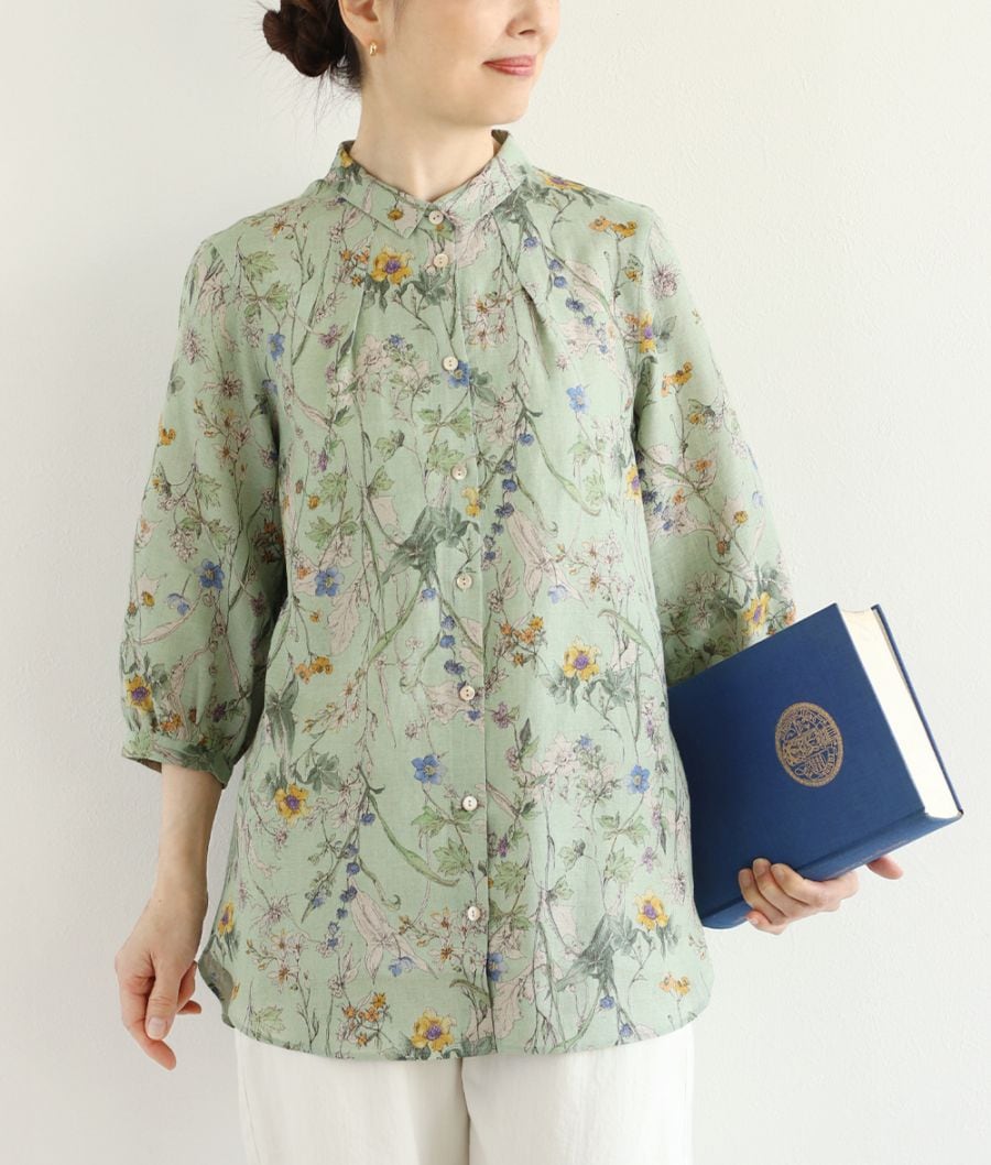 リネンタックブラウス