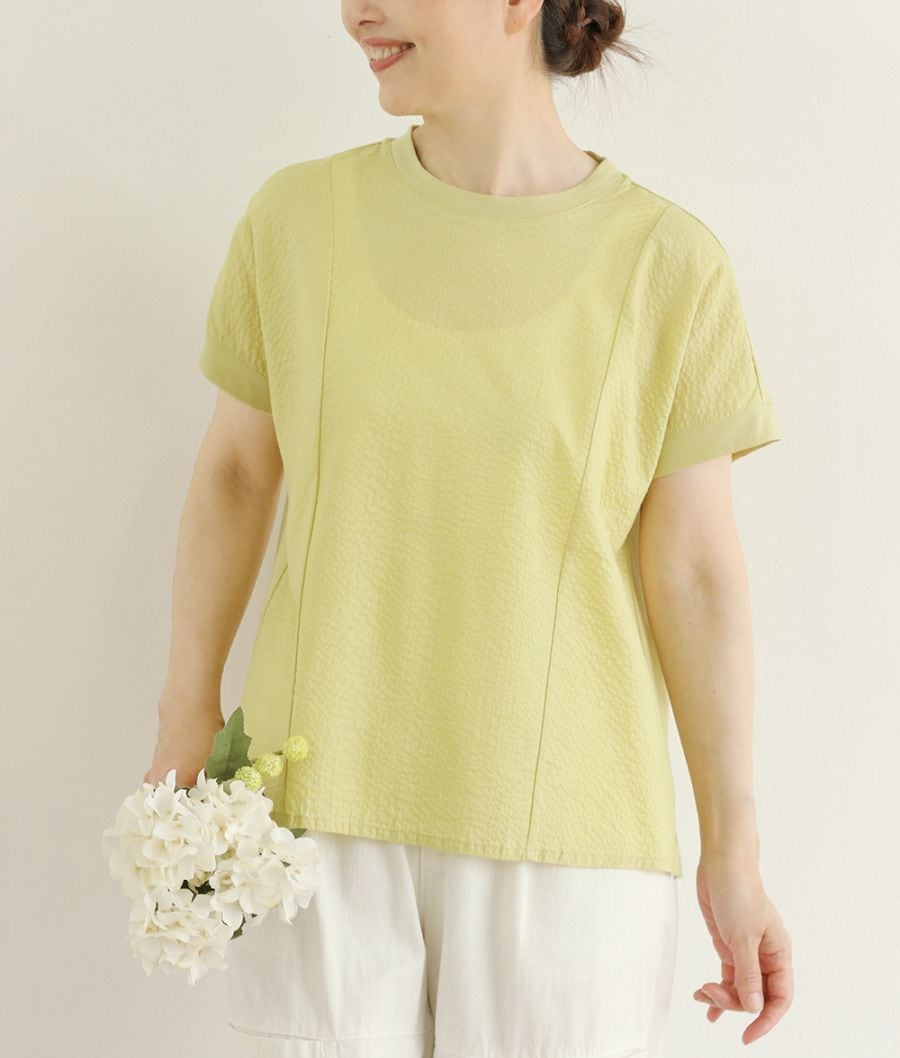 【SALE20%OFF】リップル＆カットソープルオーバー