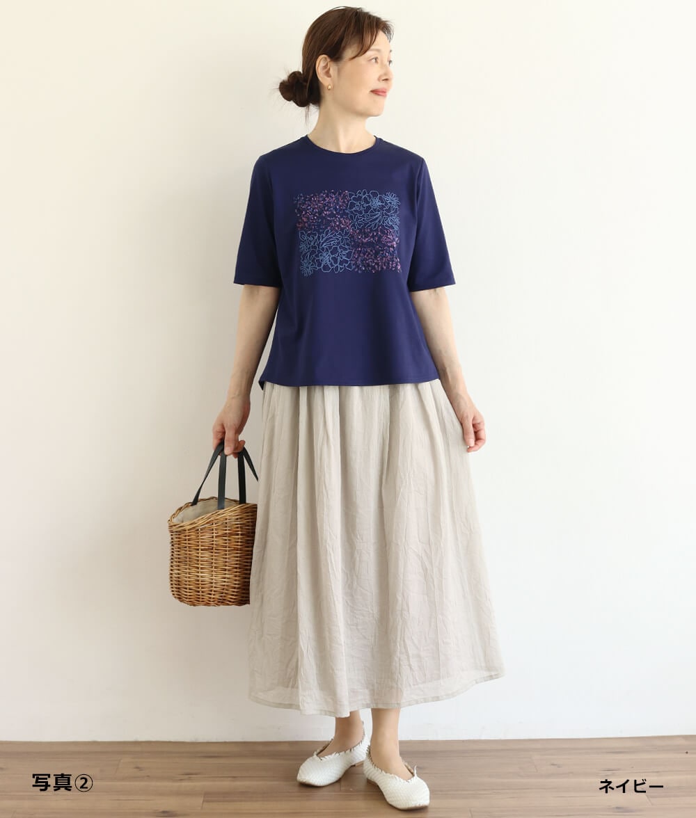 【SALE20%OFF】モール刺繍プルオーバー