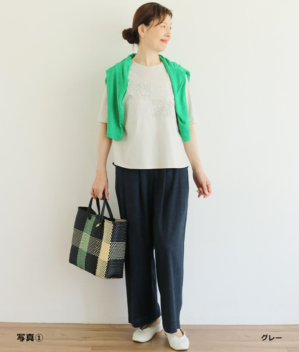 【SALE20%OFF】モール刺繍プルオーバー