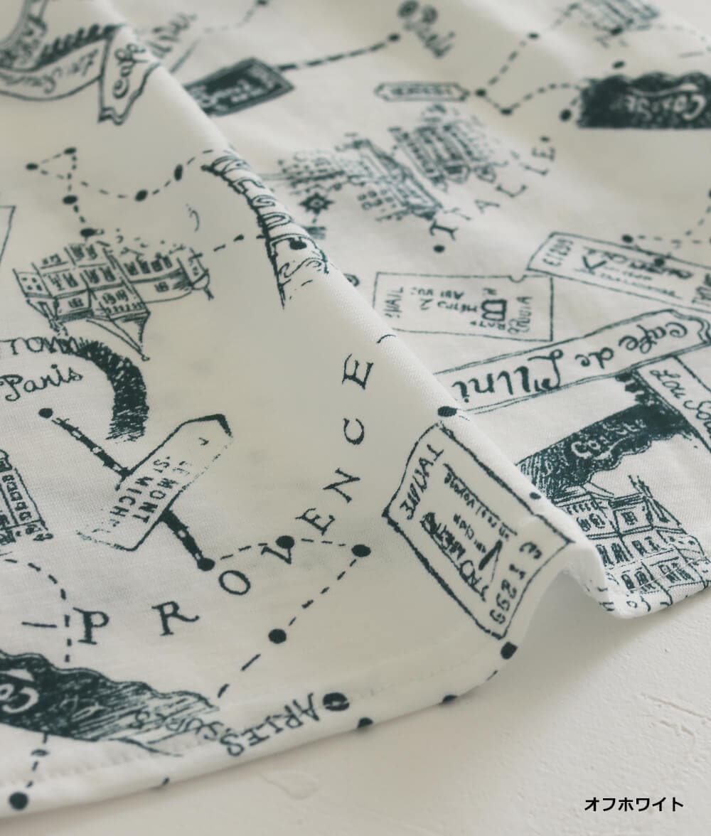 【SALE30%OFF】プロヴァンスプリントTシャツ