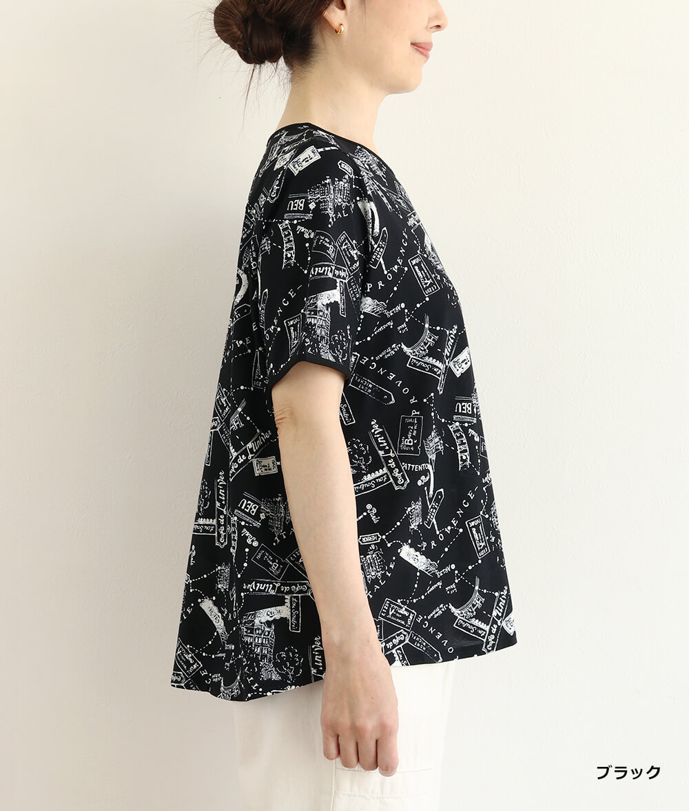 【SALE30%OFF】プロヴァンスプリントTシャツ