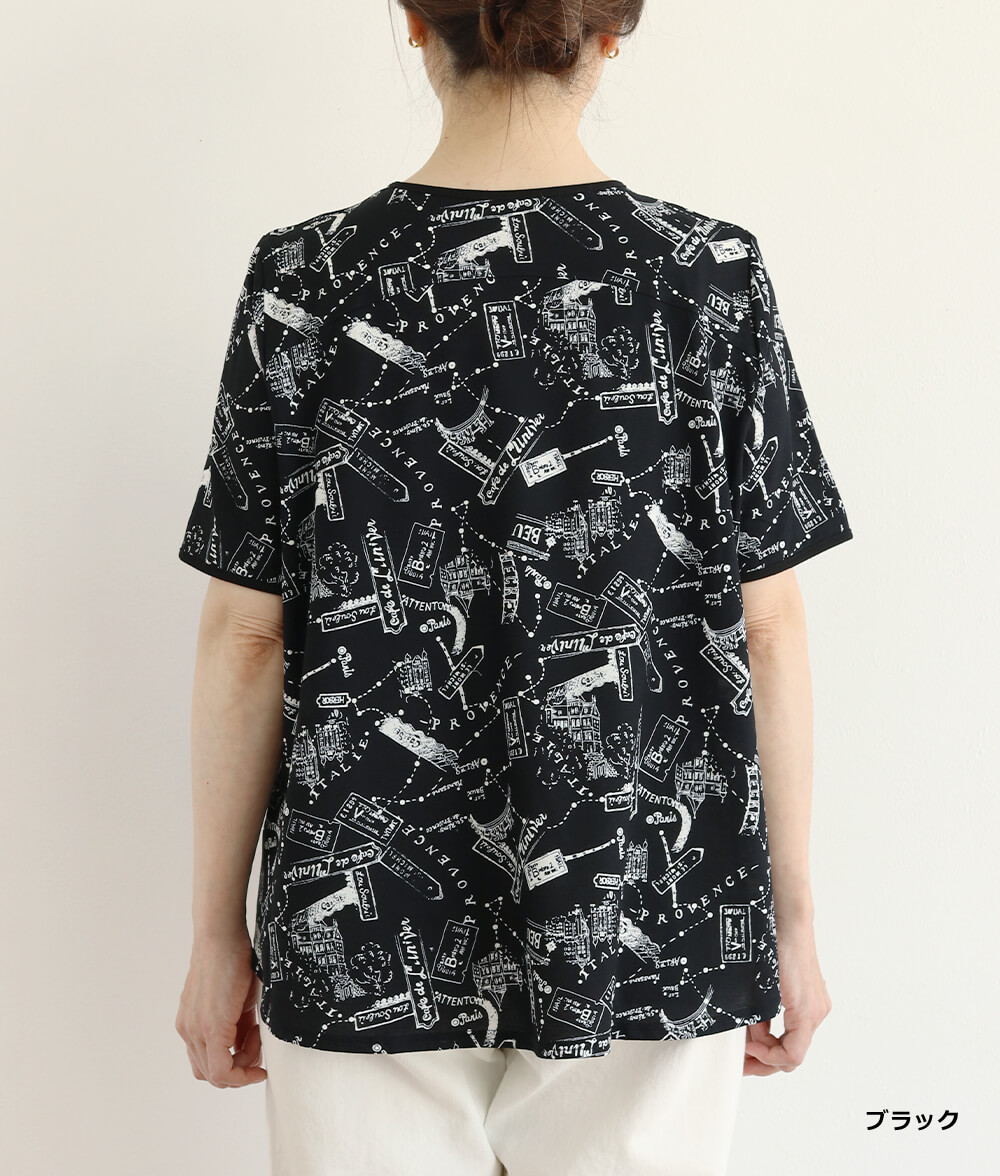 【SALE30%OFF】プロヴァンスプリントTシャツ