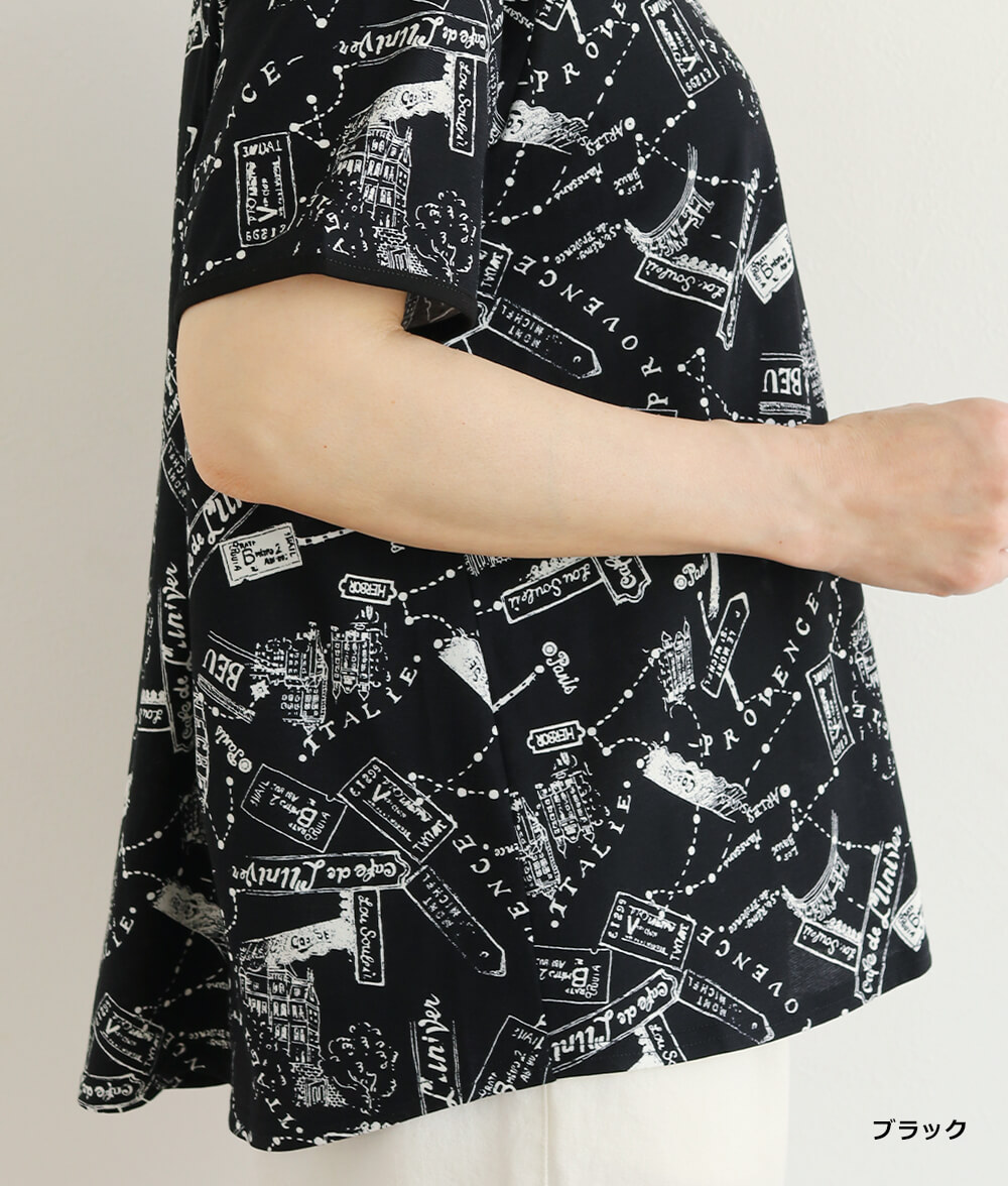 【SALE30%OFF】プロヴァンスプリントTシャツ