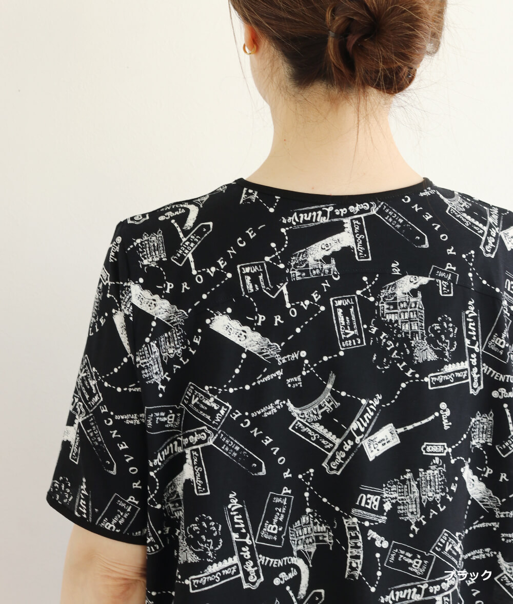 【SALE30%OFF】プロヴァンスプリントTシャツ