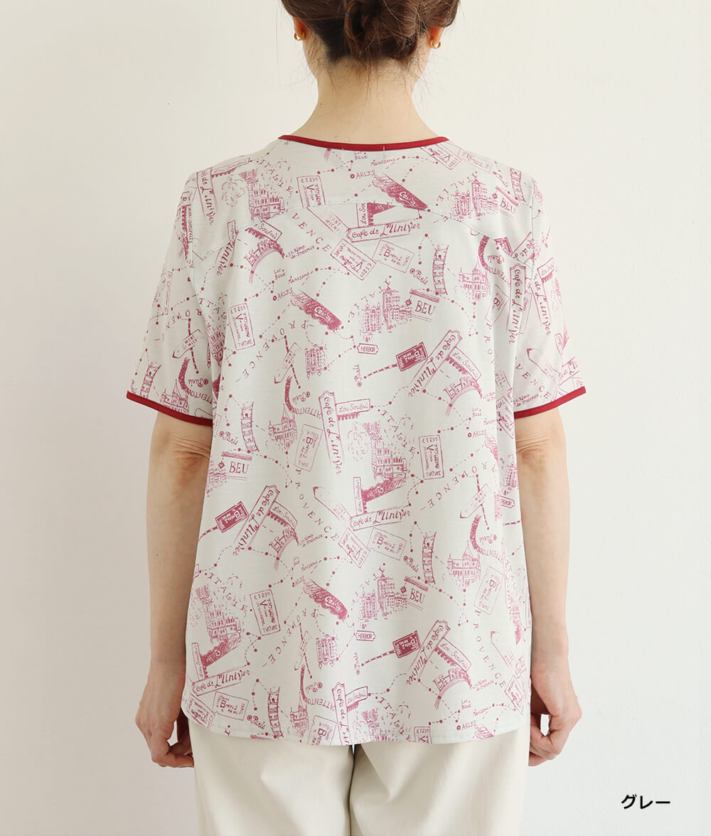 【SALE30%OFF】プロヴァンスプリントTシャツ