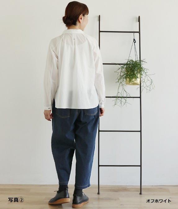 エブール2024　ワッシャーブラウス キャッチワッシャーブラウスl 50代・60代からの婦人服 オルウェイズ