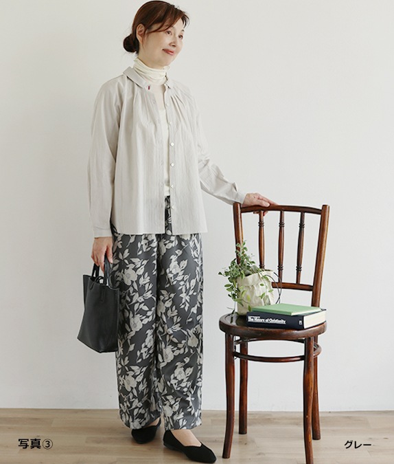 キャッチワッシャーブラウスl 50代・60代からの婦人服 オルウェイズ